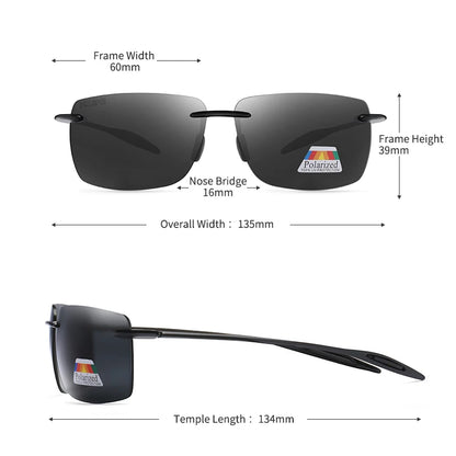 AeroFit RX052 Rimless Polarized Fishing Sunglasses | UV400