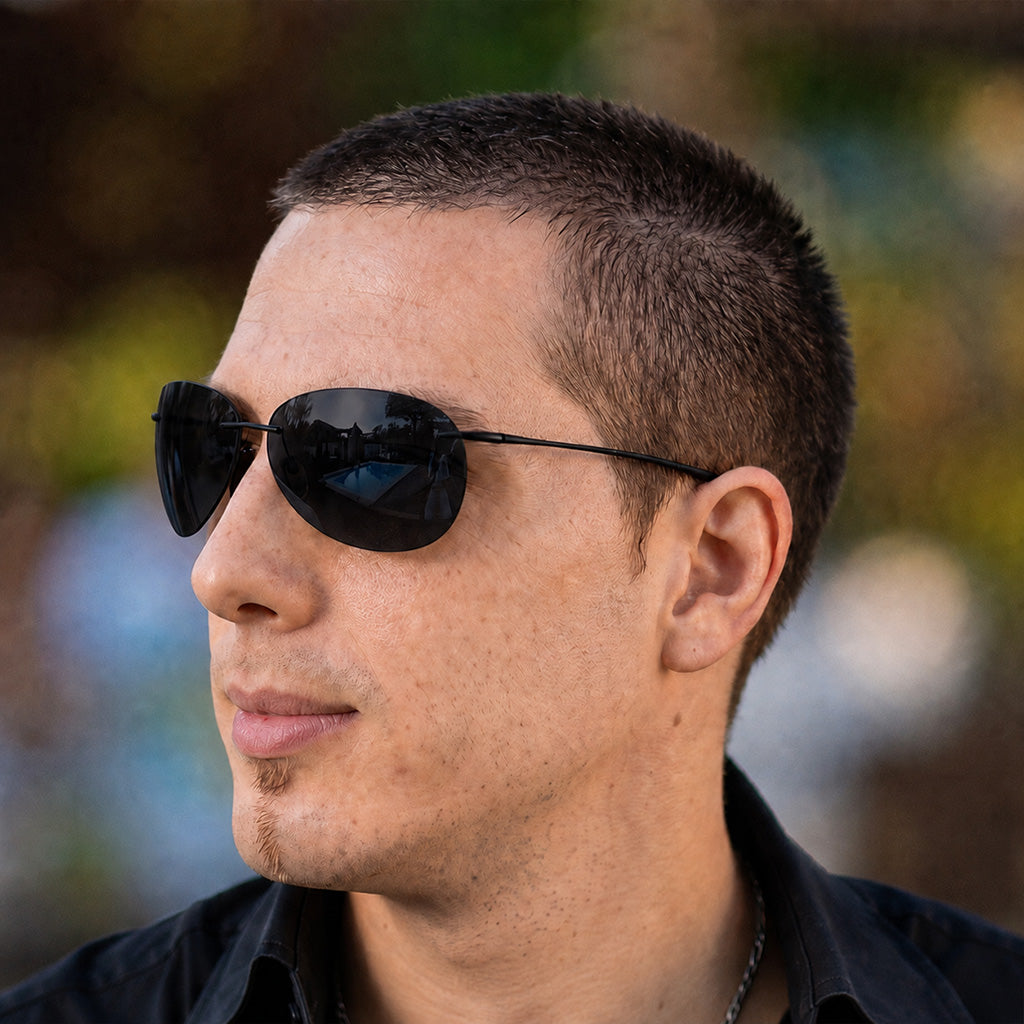Aviator RX039 Rimless Sunglasses - UV400