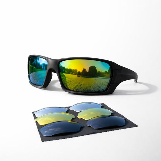 Polarized Outdoor Sunglasses | 4 Interchangeable Lenses