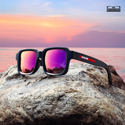 Oversized Square Polarized Sunglasses | Premium TR-90 - RX473