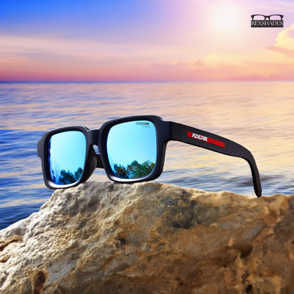 Oversized Square Polarized Sunglasses | Premium TR-90 - RX473
