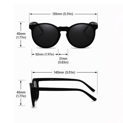 Halo Runde polarisierte Sonnenbrille für Strand & Reise