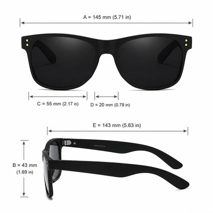 Classic Polarized Sunglasses for Beach & Travel