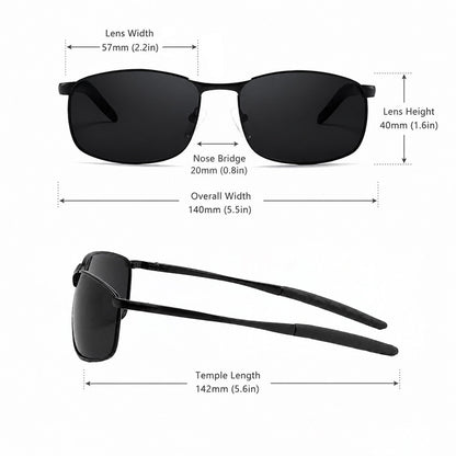 Lunettes de soleil polarisées classiques pour la plage et les voyages