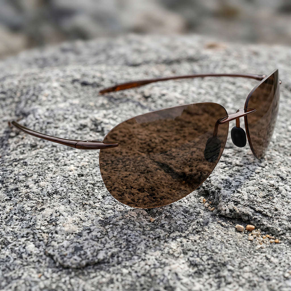 Aviator Randlose Sonnenbrille - UV400